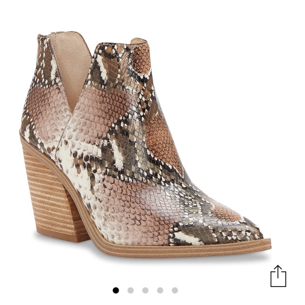 Snakeskin Ankle Booties